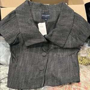 Banana Republic Monochrome Short Sleeve Jacket